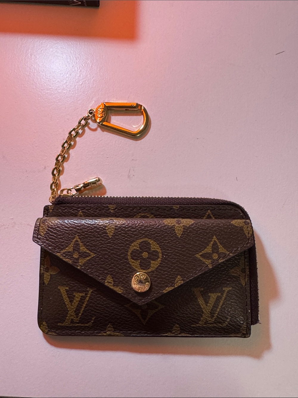 LV Monogram Small Zipped Card Holder